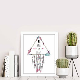 Wallity Cuadro Decorativo Enmarcado Multicolor BCT-085